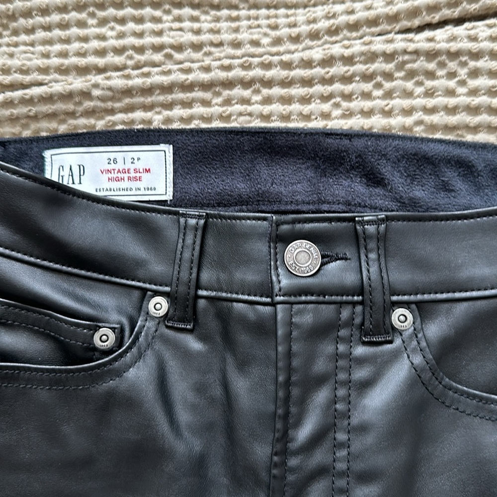 faux leather jeans - Picture 2 of 2